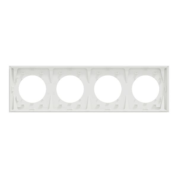 Dimensions plaque Odace 4 postes S920708